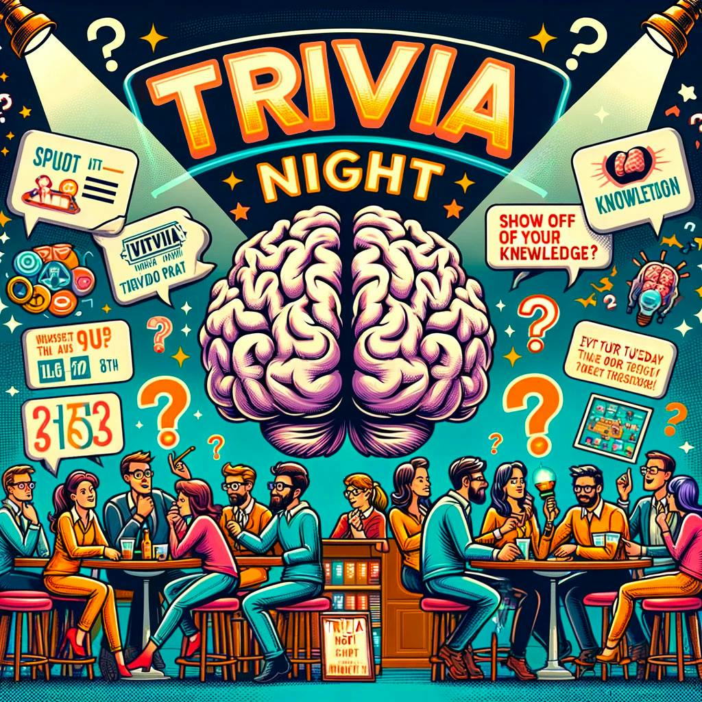 Show off your knowledge every third Tuesday of the month at our Trivia Night at our Spin's on 118th location!
